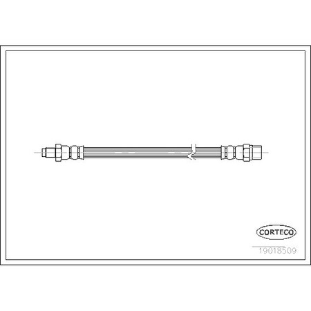 Corteco Brake Hose, 19018509 19018509